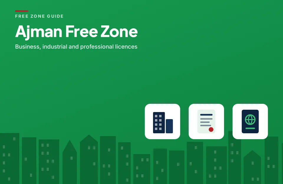 Ajman Free Zone company setup illustration