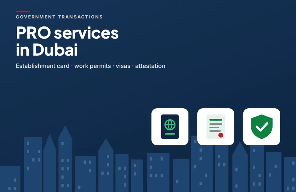 PRO services in Dubai illustration